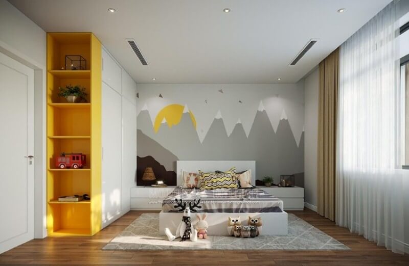 Trang trí phòng ngủ đáng yêu dành cho cả bé trai, bé gái Thiết kế phòng ngủ